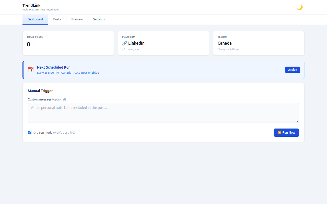 TrendLink screenshot